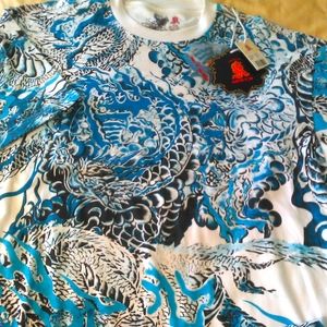 BNWT RARE VINTAGE MENS SHIRT BY KANJI SUPER HOT LOOKING GREAT DESIGN SZ.XL